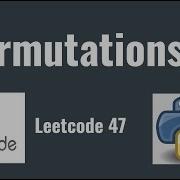 Leetcode 47 Permutations II