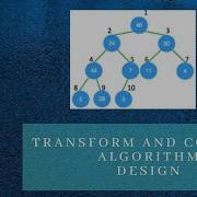Transform Conquer Design Tutorial 4 Heap Sort DR M A Jayaram