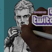 INKING STEPHEN THOMPSON With Apple Pencil In Procreate App