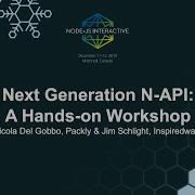 Next Generation N API A Hands On Workshop Nicola Del Gobbo Packly Jim Schlight Inspiredware