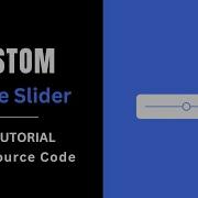 CSS Custom Animated Range Slider HTML CSS JAVASCRIPT