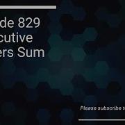 Leetcode 829 Consecutive Numbers Sum