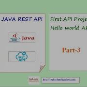 Java Rest API Part 4 Passing Parameter To API