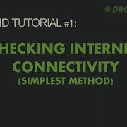 Checking Internet Connection Using Volley Library DroidGraphy Android Tutorials 1