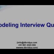 Data Modeling Interview Questions ER Dimensional Erwin