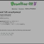 Java Practice It Self Check 7 25 ArrayMystery2 Arrays Syntax Array Basics