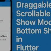 How To Create Draggable Scrollable Show Modal Bottom Sheet In Flutter Step By Step Full Tutorial