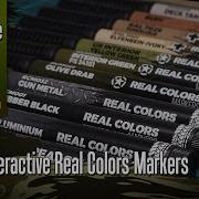 С литника Интерактивные маркеры AK Real Colors