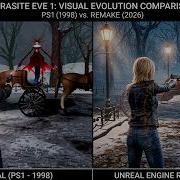 Parasite Eve PS1 Vs Modern Graphics Remake Comparison