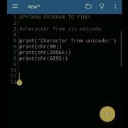 Find Character From Its Unicode Find Unicode From Character Python