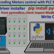 Python Coding Connect With PLC S7 200 Smart Write Holding Register Control By Buttons Writing Coil