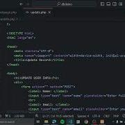 UPDATE SQL Query With PHP XAMPP