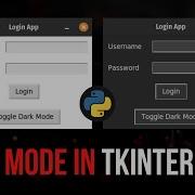 Dark Mode In Tkinter Applications Made Simple