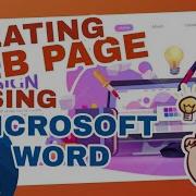 CREATING WEB PAGE USING MICROSOFT WORD