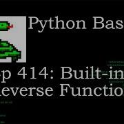 Python Basics Built In Reverse Function