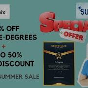 Eduonix Summer Sale Get More Than 50 OFF On All EDegree Programs