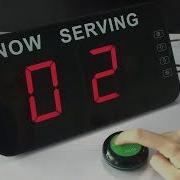 Wireless Calling Device Queue Management System For Bank Service Center Bus Sta