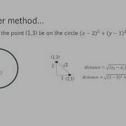 How To Prove That A Point Lies On A Circle Or Inside Outside