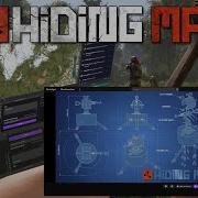 Rust Hide Map Blue Print Turret