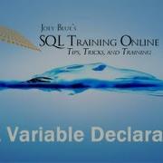 Объявление переменных в SQL Как объявить переменную в SQL Server Краткие советы Эпизод 39