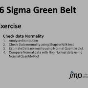 Check Data Normality Check Using JMP