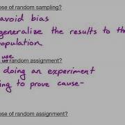 Module 15 Random Assignment Versus Random Sampling