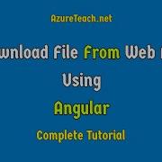 Angular Web API Download File Complete Tutorial