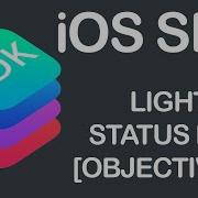 IOS SDK Objective C Light Status Bar Tutorial