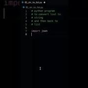 Python Program To Convert List To String And String To List Using Json Tech Blooded Shorts