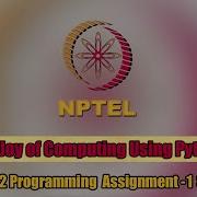 The Joy Of Computing Using Python Week 12 Programming Assignment 1 Solution