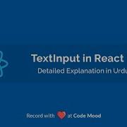 React Native Hindi Urdu Tutorial TextInput How To Handle TextInput In React Native