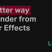 Stop Using The RENDER QUEUE In After Effects
