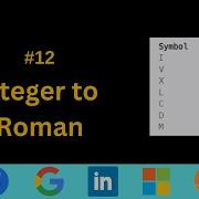 Integer To Roman Leetcode 12 Python Hindi