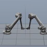 Simulation Of Two ABB Robots Synchronized Movement