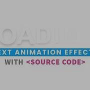 Loading Text Animation Effects CSS Text Shadow