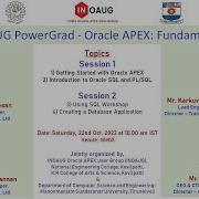 INOAUG PowerGrad Session II Using SQL Workshop Build An App With Oracle APEX By Thamarai Selvan