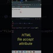 HTML File Accept Attribute Shorts