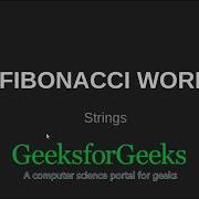 Fibonacci Word GeeksforGeeks