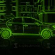 City Car Wireframe View Conceptual