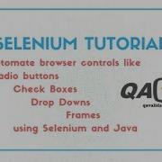 Selenium Java Automate Radio Buttons Check Boxes Drop Downs Frames