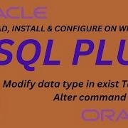 Oracle SQL ALTER COMMAND Modify Data Type In Exist Table SQL Plus Rankscodingwalah