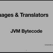 21 JVM Bytecode Introduction