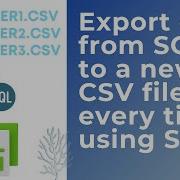 106 Export Data From SQL To A New CSV File Every Time Using SSIS