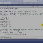 05 C Array Multi Dimensi Visual C