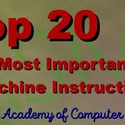 Top 20 Most Important Machine Instructions Assembly Language