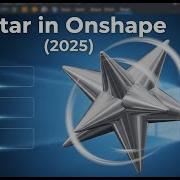 Onshape Tutorial 2025 3D Star Badge Keychain Line Mirror Extrude