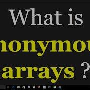 What Is The Anonymous Array In Java