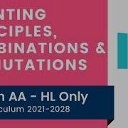 Counting Principles Combinations Permutations IB Math AA HL