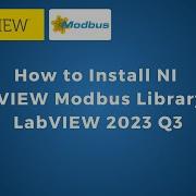How To Install NI LabVIEW Modbus Library In LabVIEW 2023 Q3 IoT IIoT