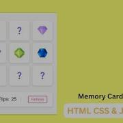 Build A Memory Card Game In HTML CSS JavaScript